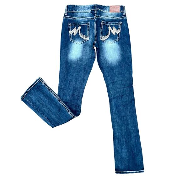 Maurices low rise dark bootcut jeans size 4x35.5 longs - Picture 1 of 5